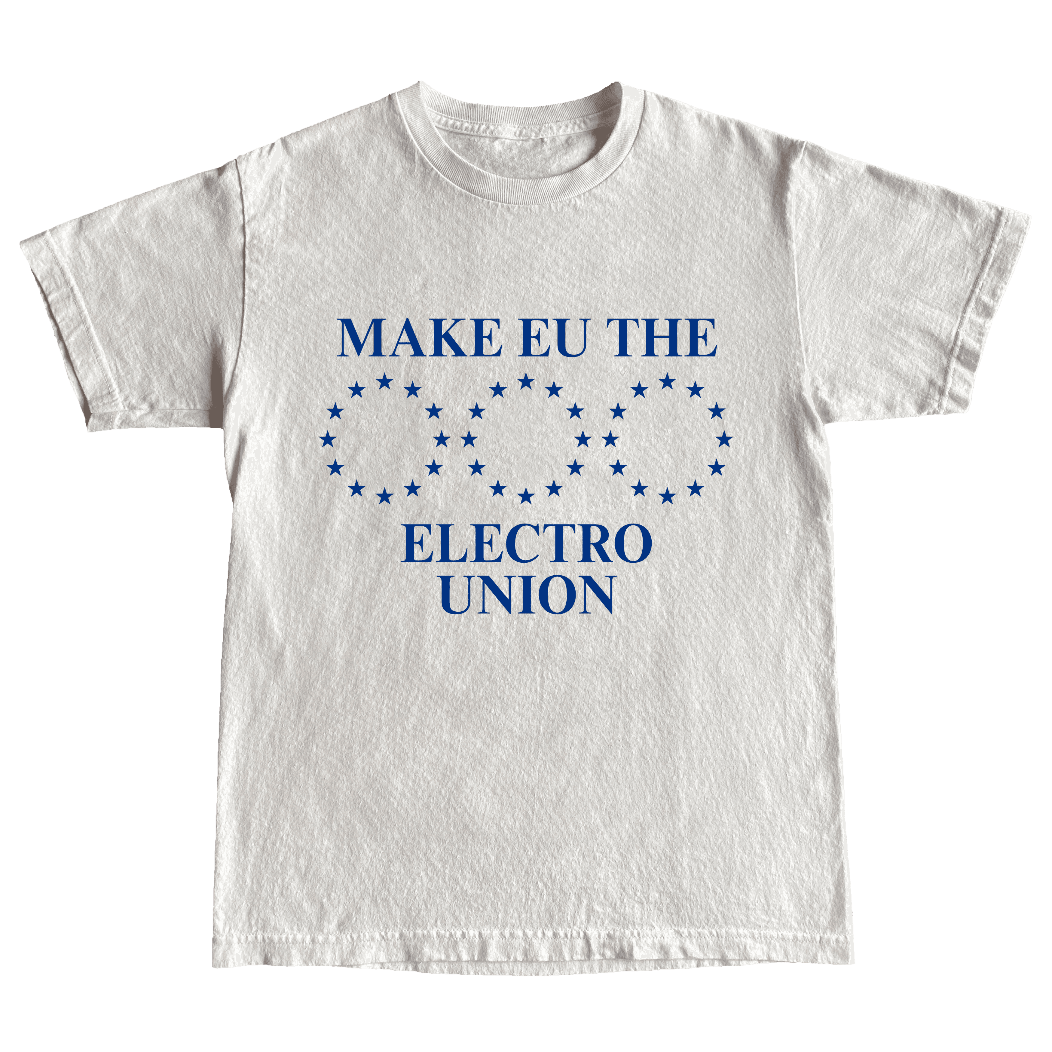 Make EU the Electro Union · Blue · front